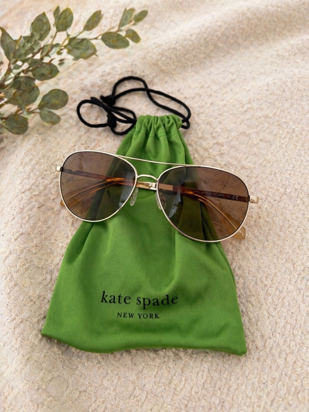 Kate Spade Emmaline Sunglasses with Brown Gradient Lenses
